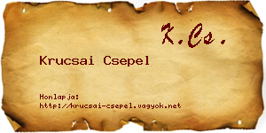 Krucsai Csepel névjegykártya